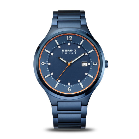 Bering - Classic Dark Blue Stainless Men's Quartz Watch - 14442-797