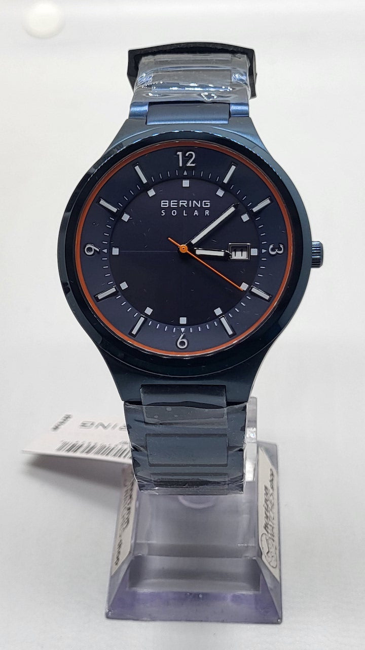 Bering - Classic Dark Blue Stainless Men's Quartz Watch - 14442-797