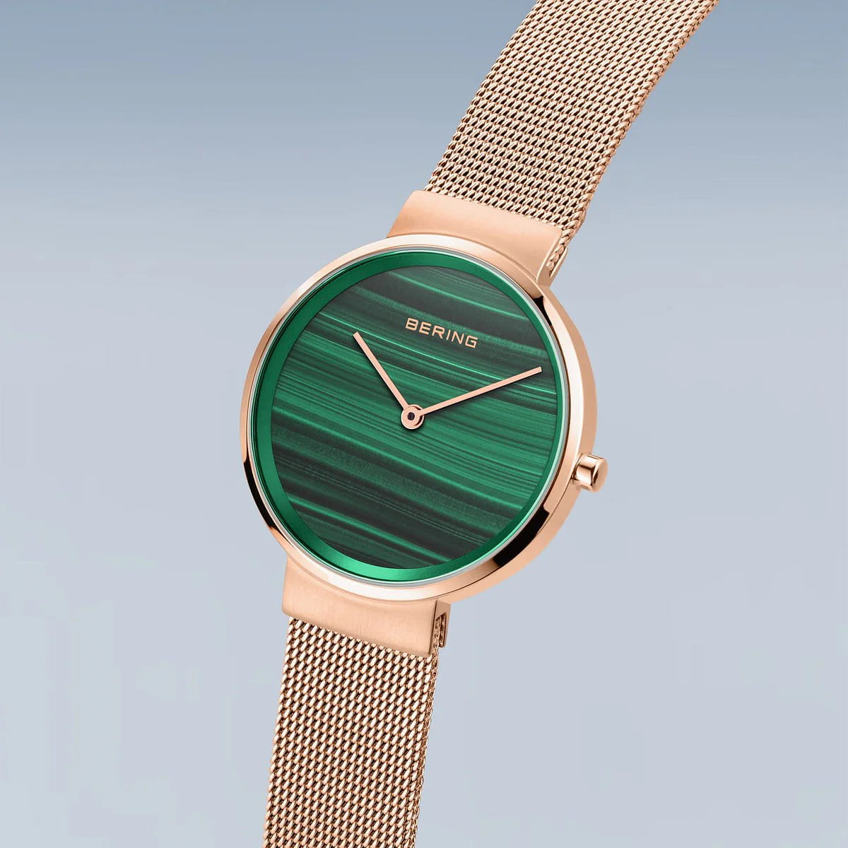 Bering - Classic Gold Green Stainless Women's Quartz Watch - 14531-368