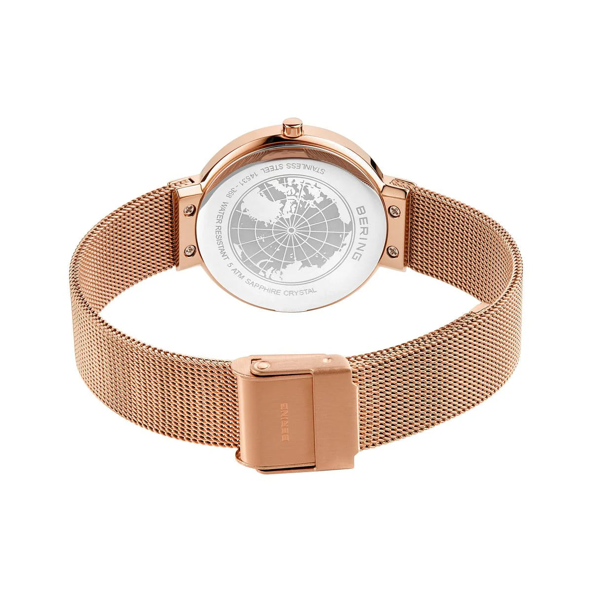 Bering - Classic Gold Green Stainless Women's Quartz Watch - 14531-368