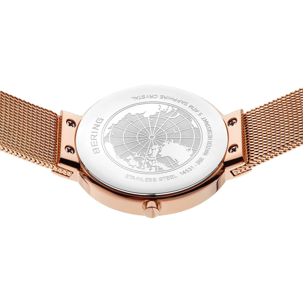Bering - Classic Gold Green Stainless Women's Quartz Watch - 14531-368