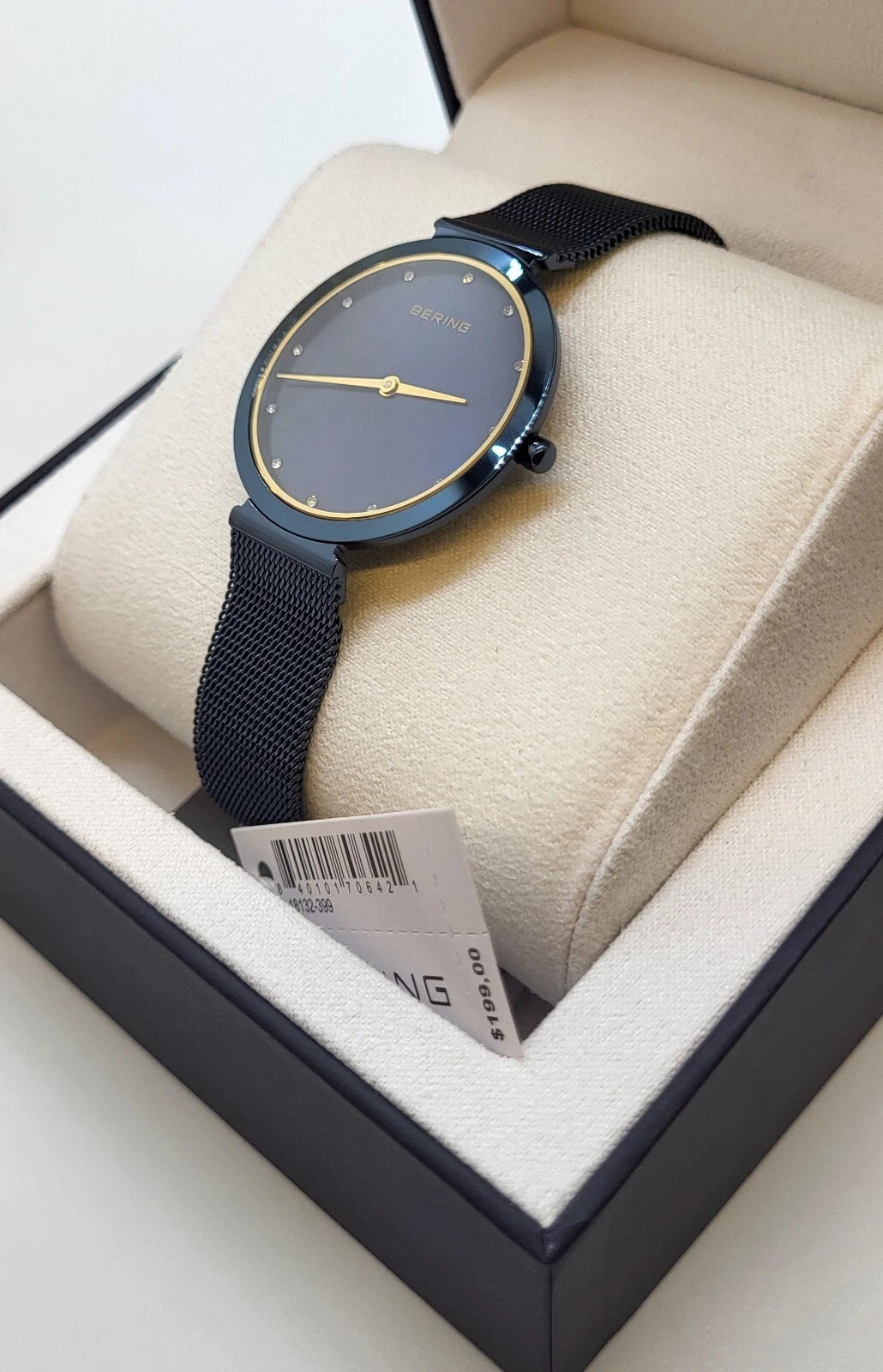 Bering Classic Blue Stainless Steel Women's Quartz Watch - 18132-399