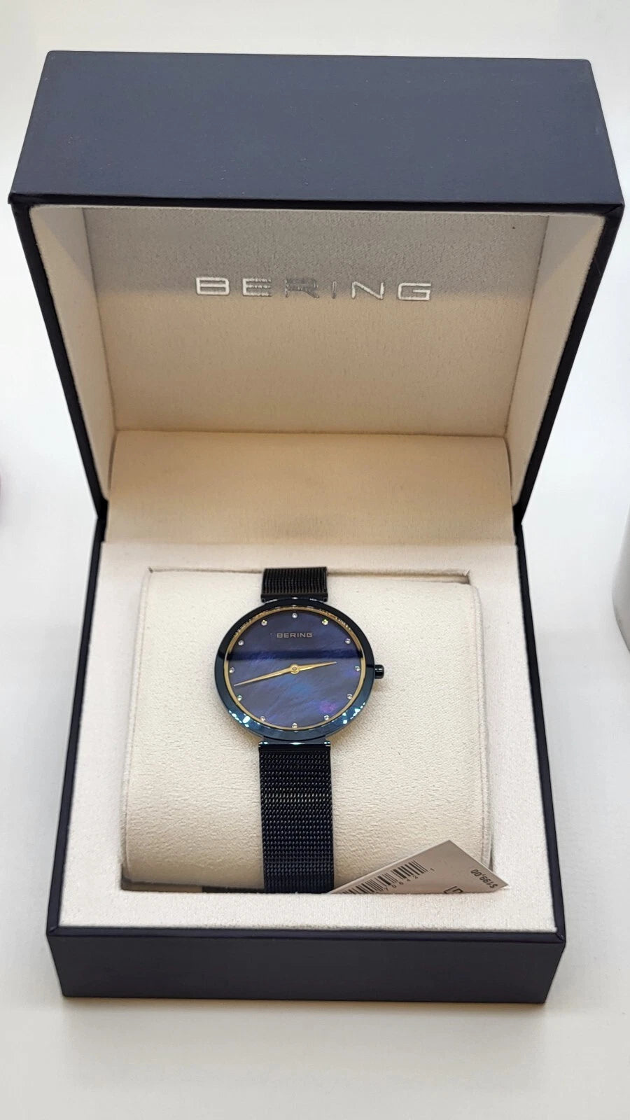 Bering Classic Blue Stainless Steel Women's Quartz Watch - 18132-399