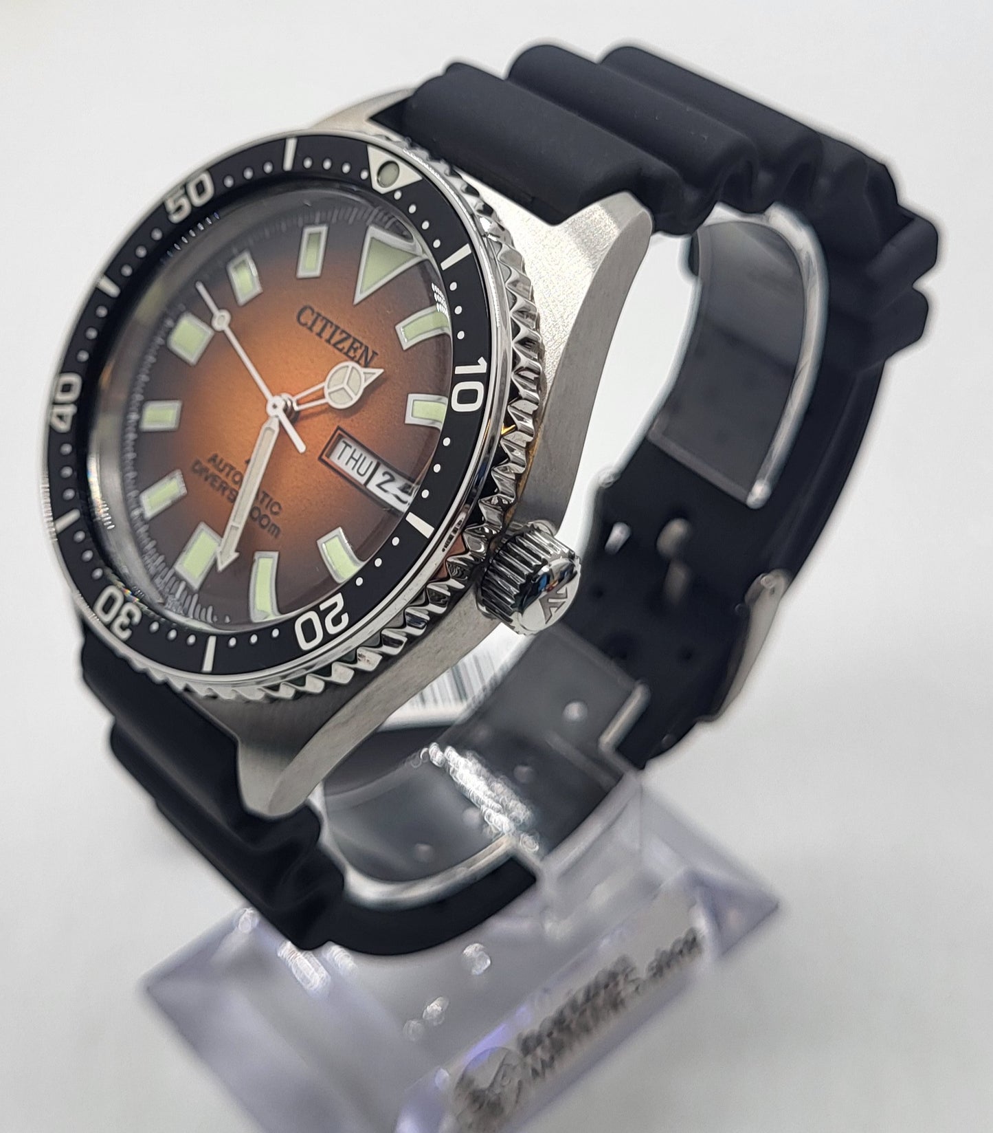 Citizen Eco-Drive Promaster Diver Automatic Orange Dial Men's Watch - NY0120-01Z