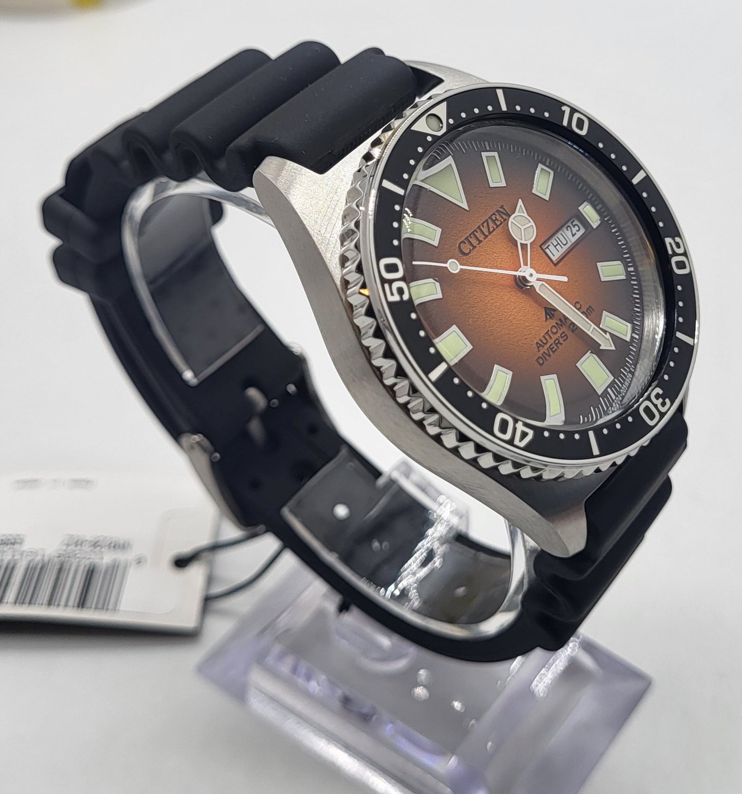 Citizen Eco-Drive Promaster Diver Automatic Orange Dial Men's Watch - NY0120-01Z