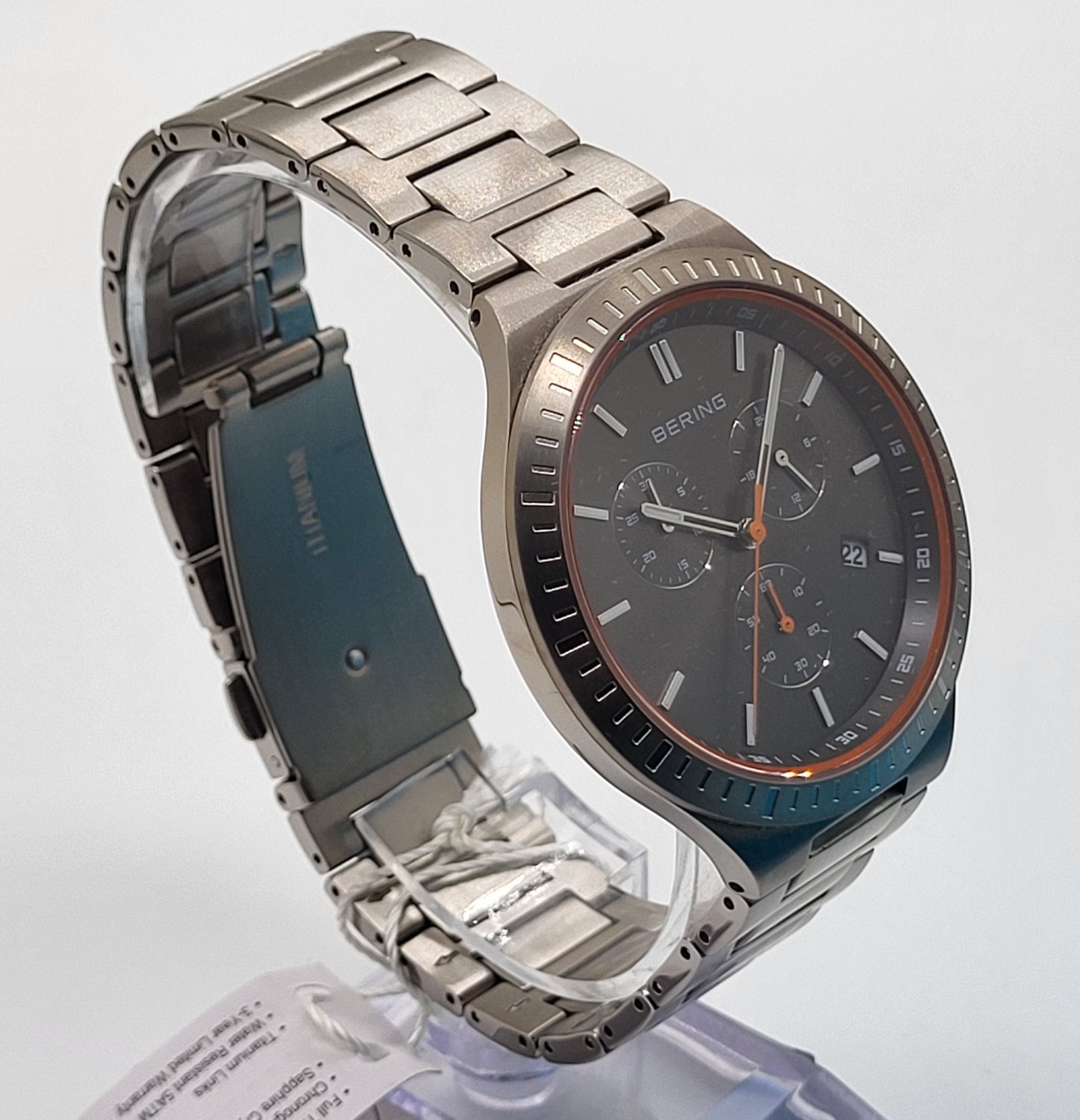 Bering - Titan Stainless Steel Chronograph Men's Quartz Watch - 11743-709