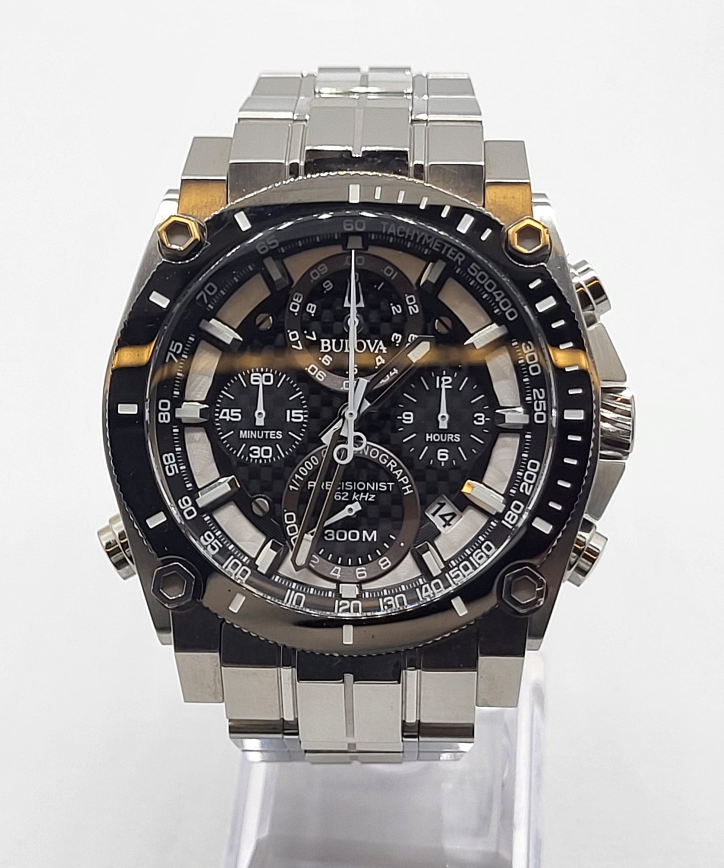 Bulova - Precisionist, Chronograph Stainless Steel Quartz Mens Watch - 98B405 (USED)
