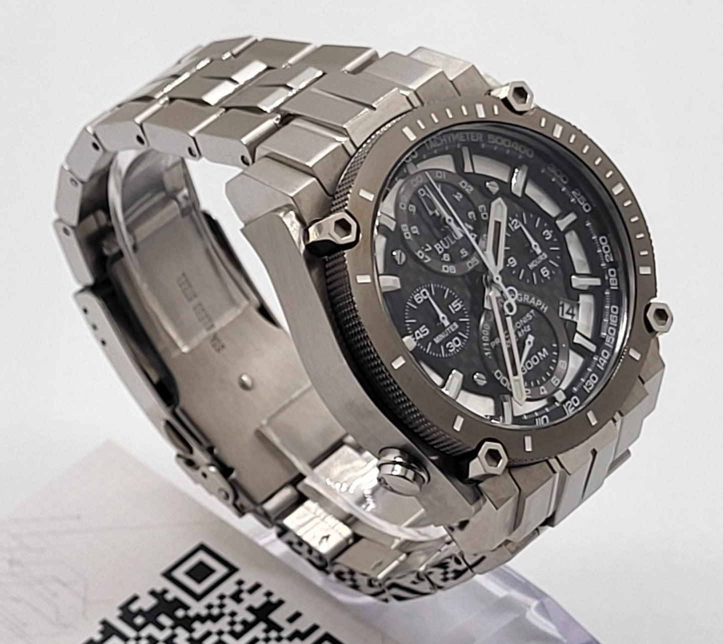 Bulova - Precisionist, Chronograph Stainless Steel Quartz Mens Watch - 98B405 (USED)