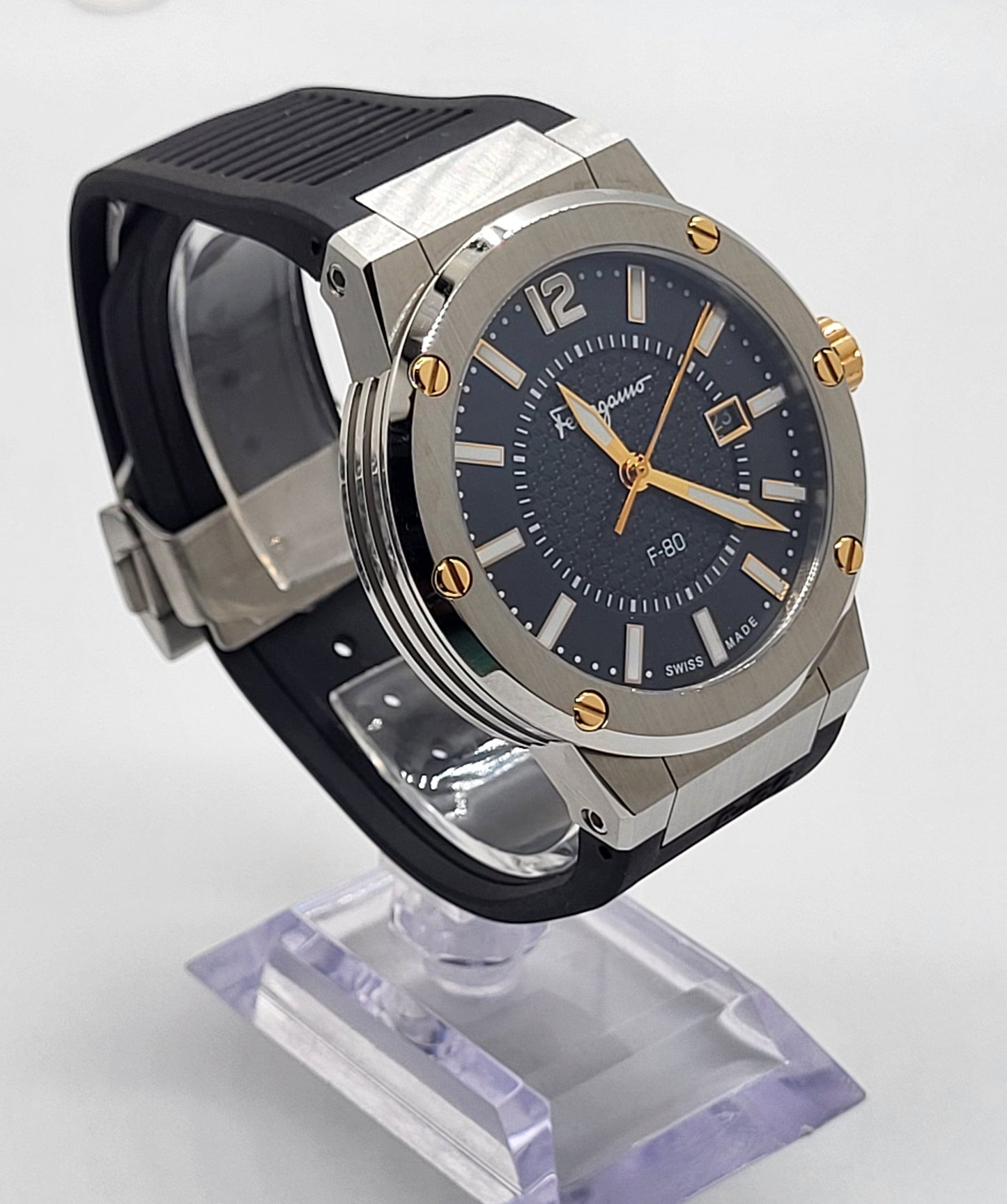 Ferragamo - F-80, Black Dial Men's Quartz Watch SFHY00120