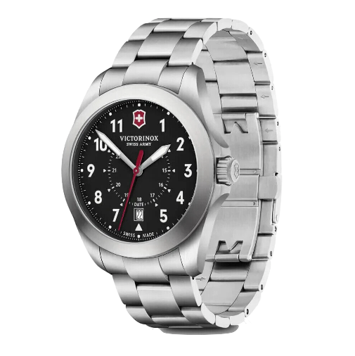 Victorinox - Heritage, Swiss Army Black Stainless Men's Quartz Watch - 241968(USED)
