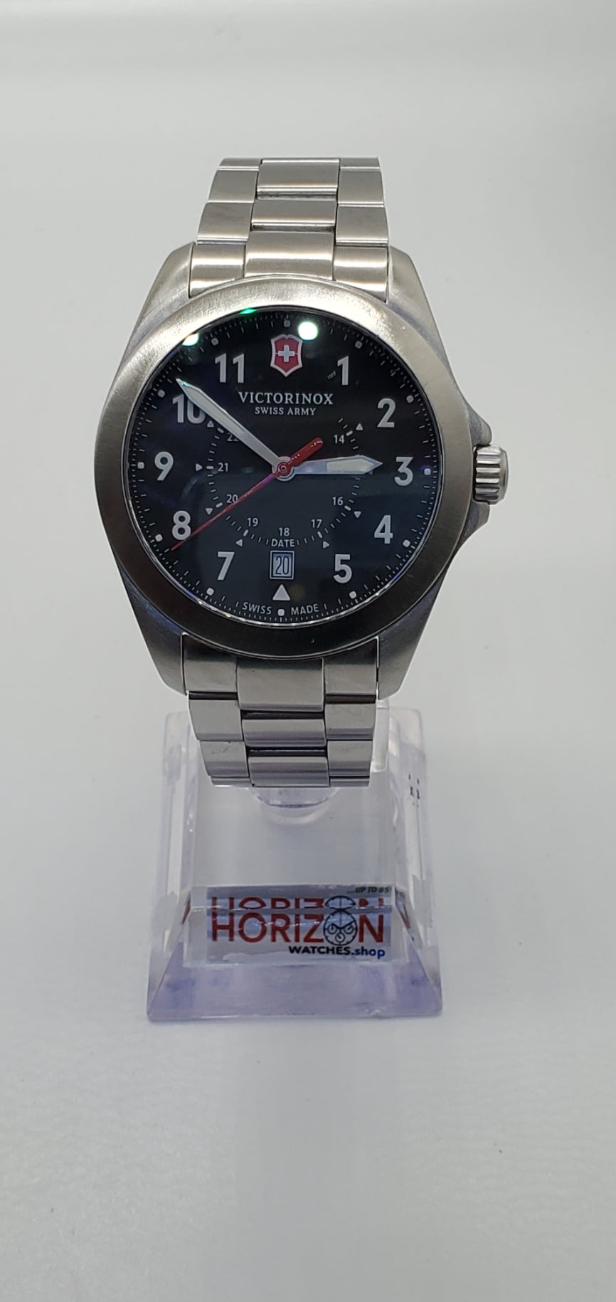 Victorinox - Heritage, Swiss Army Black Stainless Men's Quartz Watch - 241968(USED)