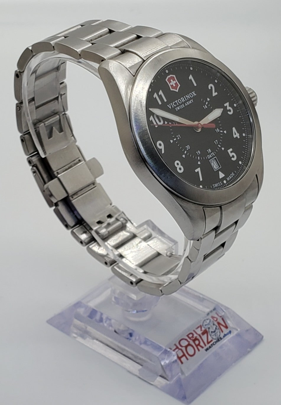 Victorinox - Heritage, Swiss Army Black Stainless Men's Quartz Watch - 241968(USED)