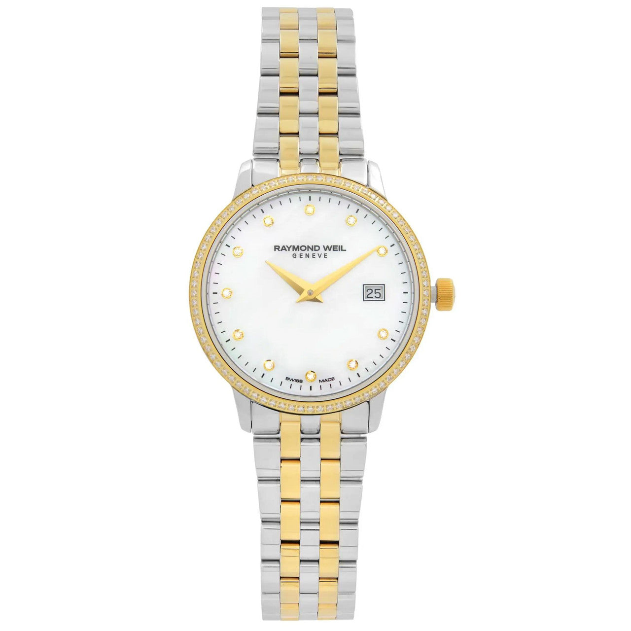 Raymond Weil - Toccata Two-Tone Diamond MOP Dial Quartz Watch 5988-SPS-97081