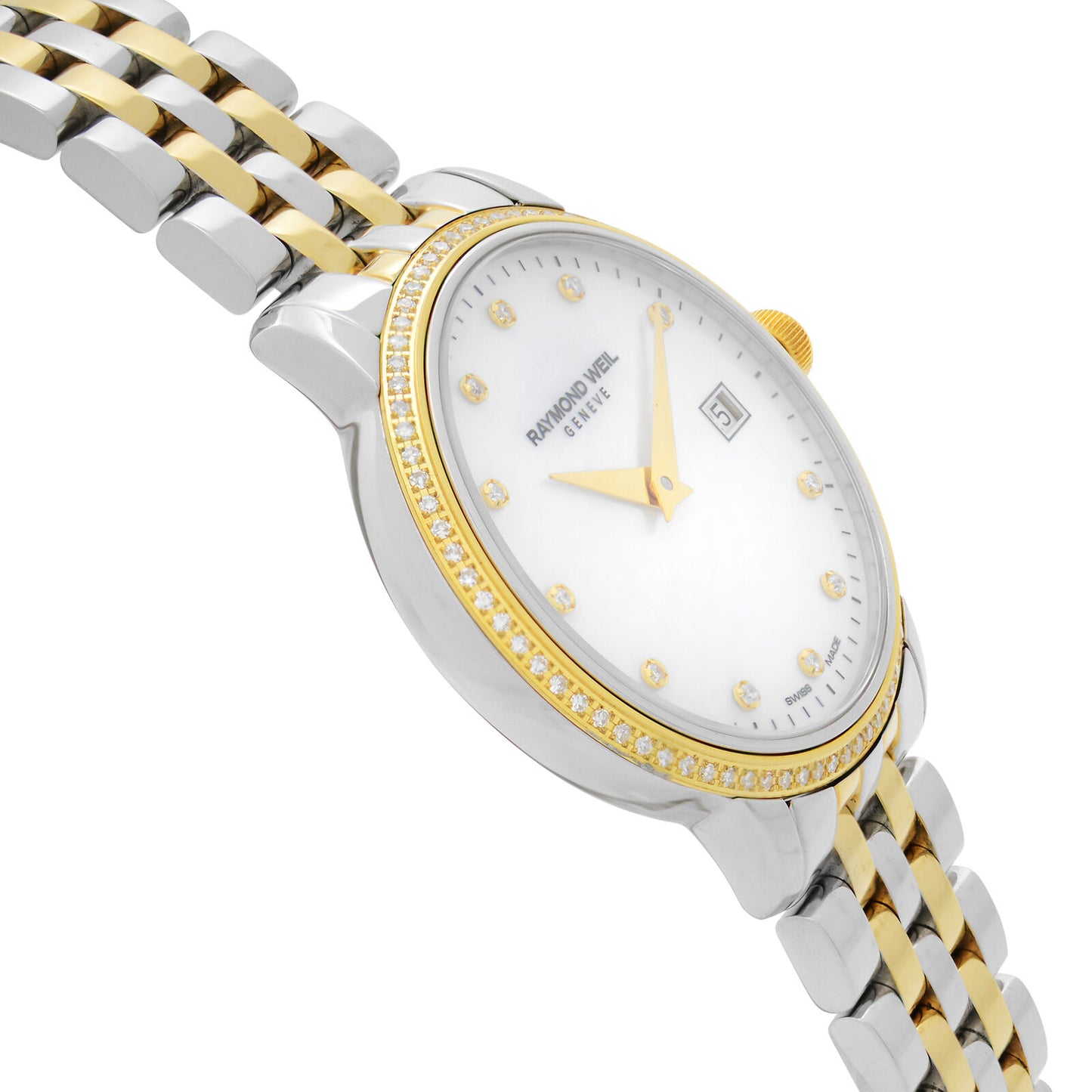 Raymond Weil - Toccata Two-Tone Diamond MOP Dial Quartz Watch 5988-SPS-97081