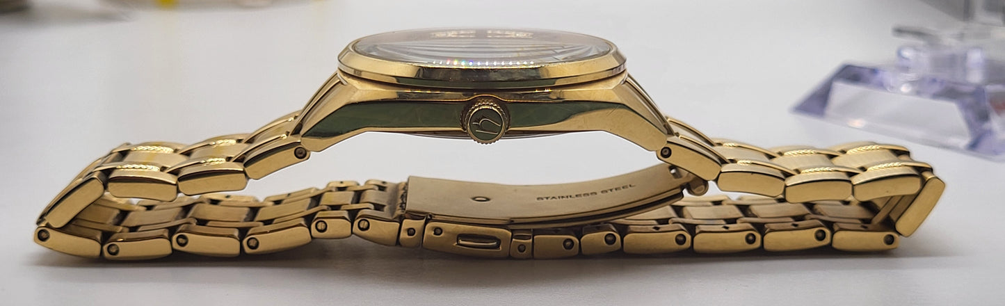 Bulova - Gold Surveyor Classic Stainless Steel Men's Quartz Watch - 97C115