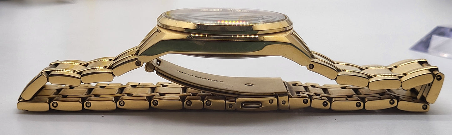 Bulova - Gold Surveyor Classic Stainless Steel Men's Quartz Watch - 97C115