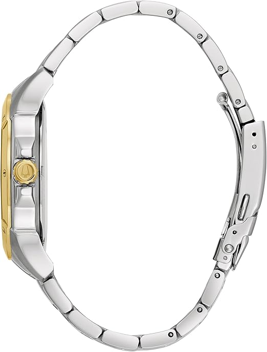 Bulova 43mm Gold Stainless Steel Men's Automatic Watch 98A146