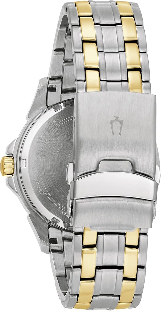 Bulova 43mm Gold Stainless Steel Men's Automatic Watch 98A146