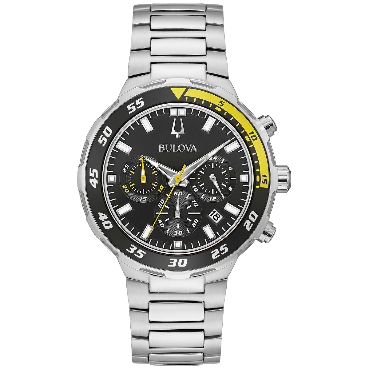 Bulova high frequency sport stainless steel men's watch deals