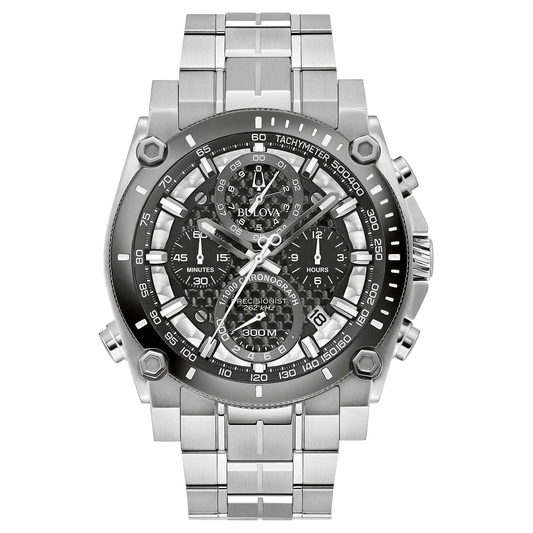 Bulova - Precisionist, Chronograph Stainless Steel Quartz Mens Watch - 98B405 (USED)