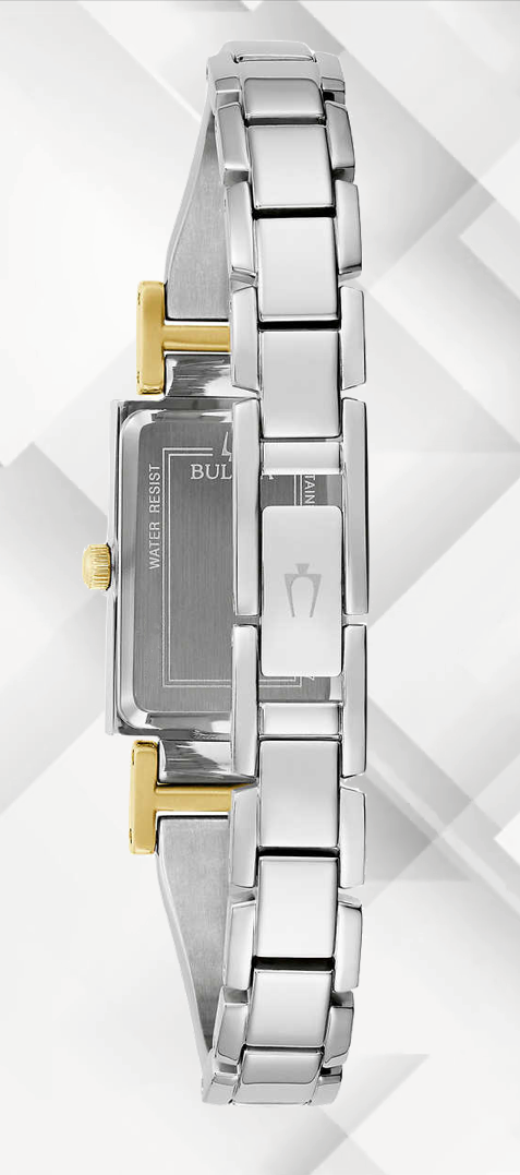 Bulova - Classic Diamond Two-Tone Stainless Steel Quartz Women's Watch - 98P229