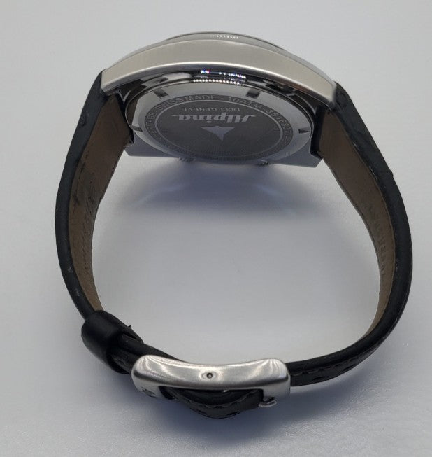 Alpina - Startimer Pilot Black Leather Men's Automatic Watch - AL-555N4H6