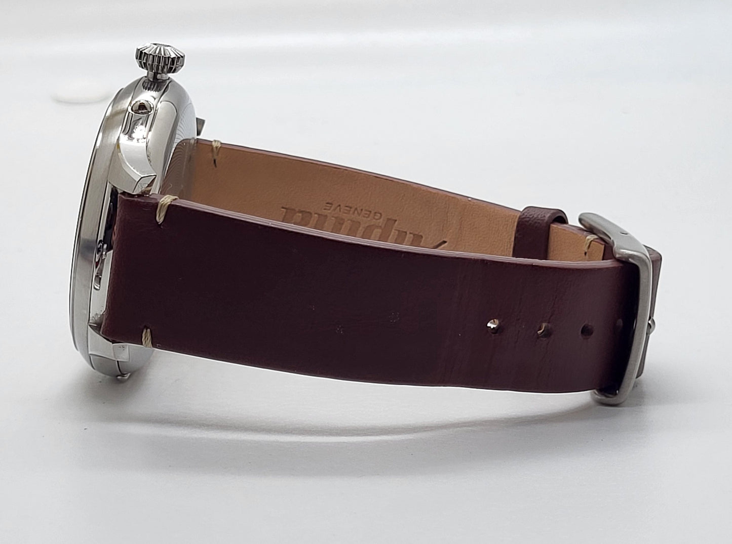 Alpina - Startimer, Stainless Steel White Brown Leather Men's Automatic Watch