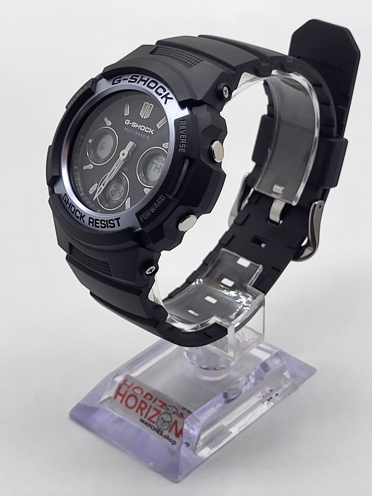 Casio G-Shock 45mm Black Resin Case with Black Resin Band Men's Wristwatch AWGM100FP1A2