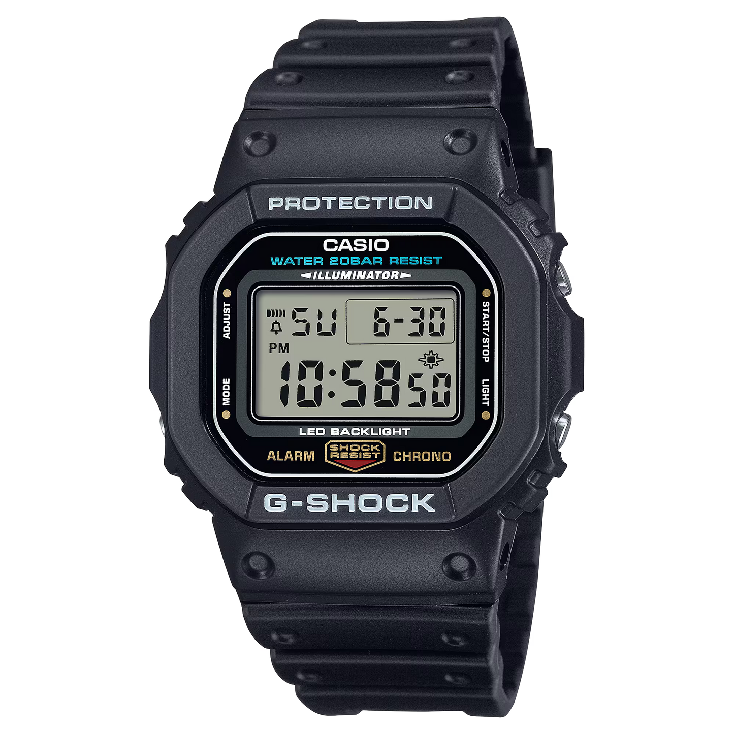 Casio Classic G-Shock Black Digital Men's Quartz Watch DW5600E-1V