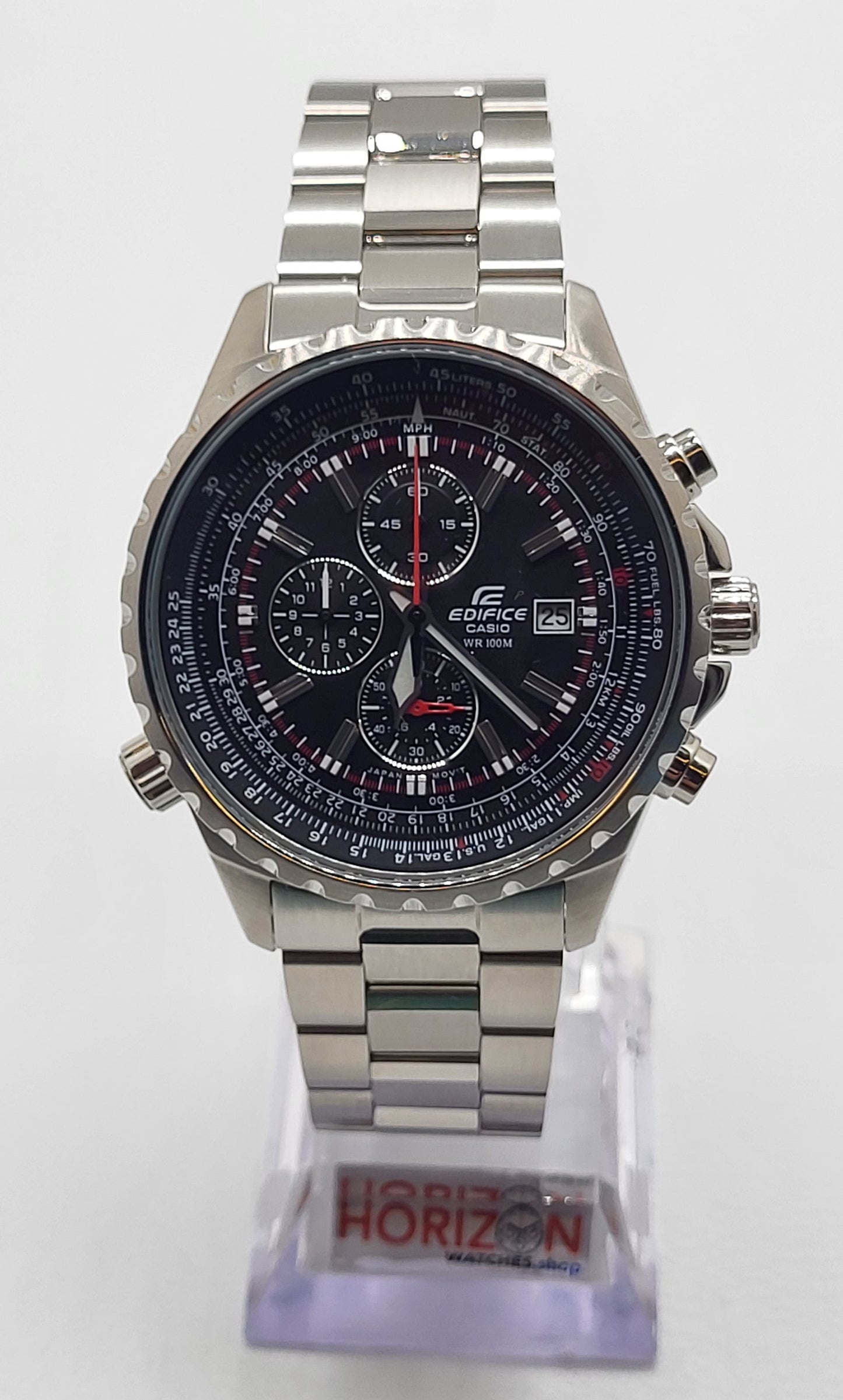 CASIO - EDIFICE , Stainless Steel Chrono Men's Quartz Watch - EF527D-1AV