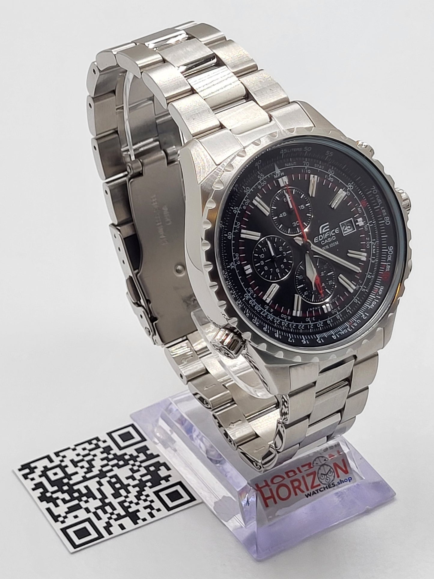 CASIO - EDIFICE , Stainless Steel Chrono Men's Quartz Watch - EF527D-1AV