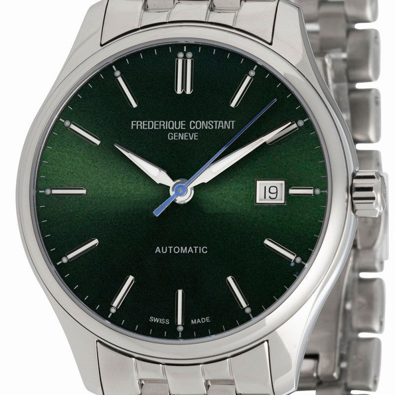Frederique Constant - Classic Green Dial Stainless Men's Automatic Watch - FC-303GR5B6B (USED)