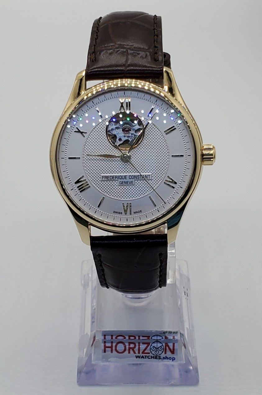 Frédérique Constant Classic Heartbeat Gold Men's Automatic Watch - FC-310MS5B5