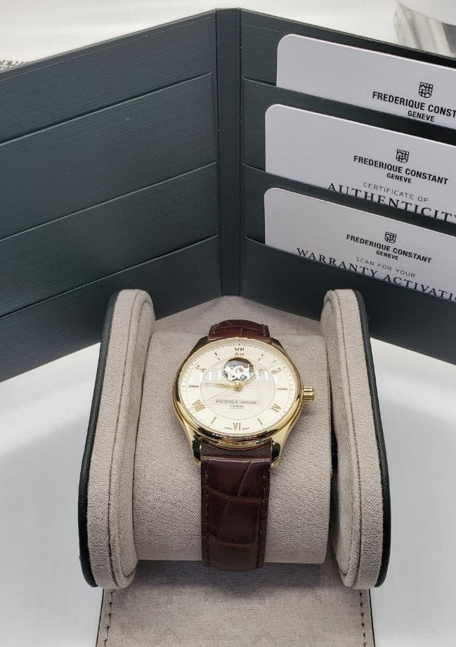 Frédérique Constant Classic Heartbeat Gold Men's Automatic Watch - FC-310MS5B5