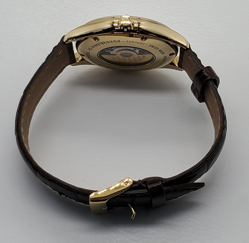 Frédérique Constant Classic Heartbeat Gold Men's Automatic Watch - FC-310MS5B5