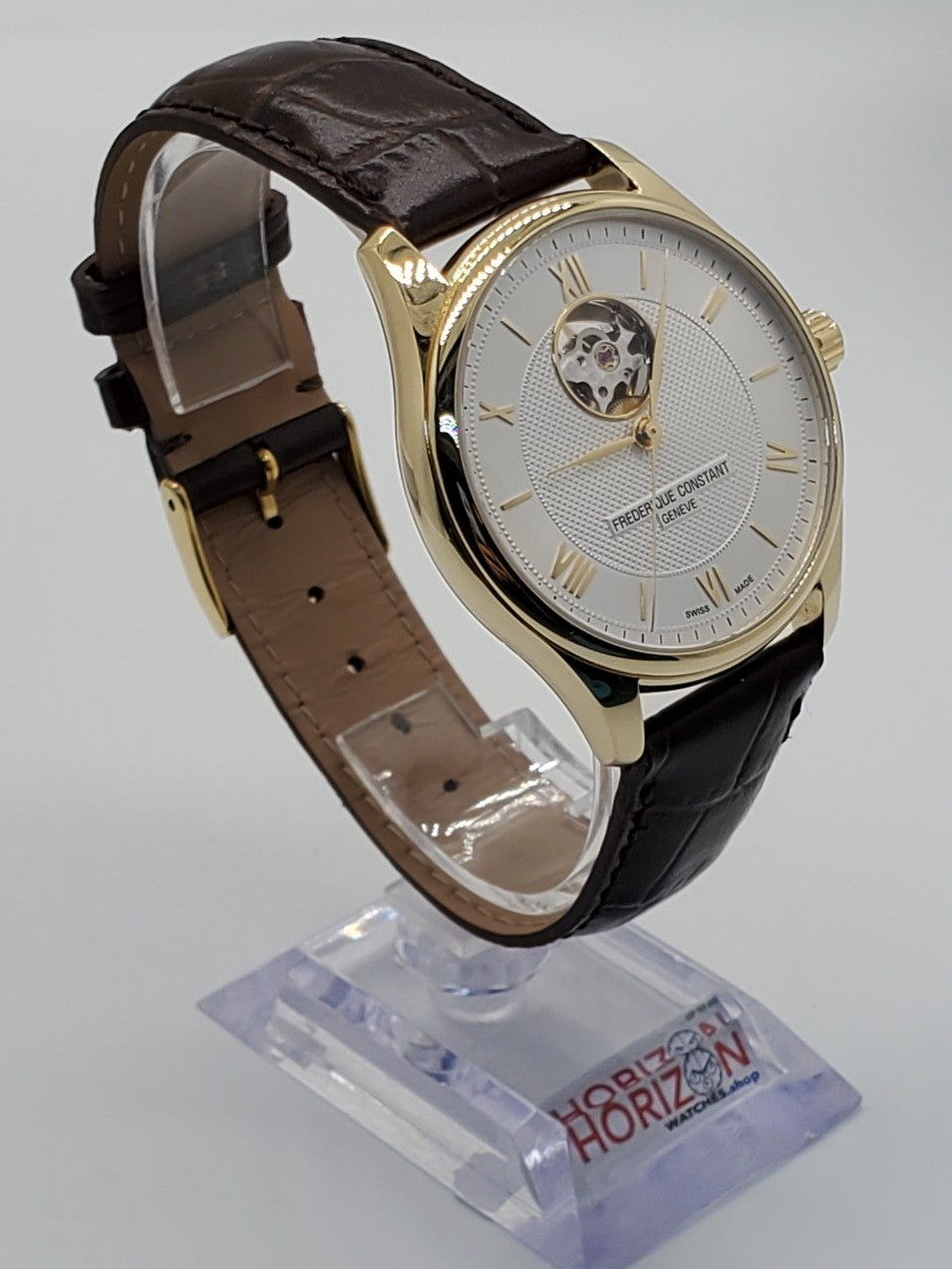 Frédérique Constant Classic Heartbeat Gold Men's Automatic Watch - FC-310MS5B5