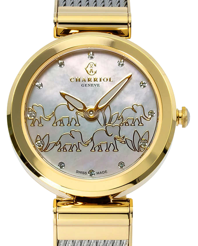 CHARRIOL - Forever Elephant, PVD Mother of Pearl Dial Women 
