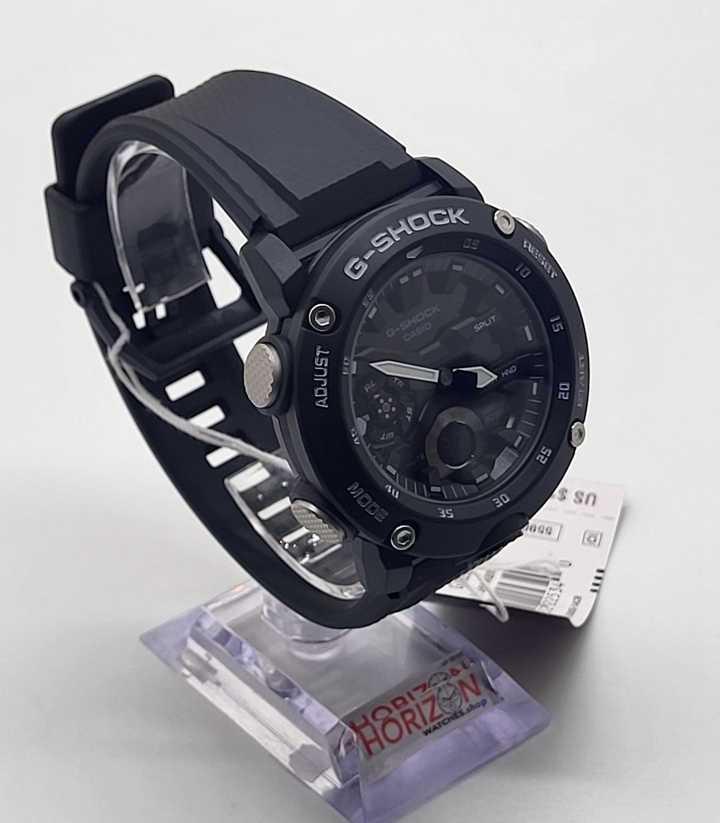 Casio G-Shock 48mm Black Carbon Case Black Resin Strap GA2000S-1A