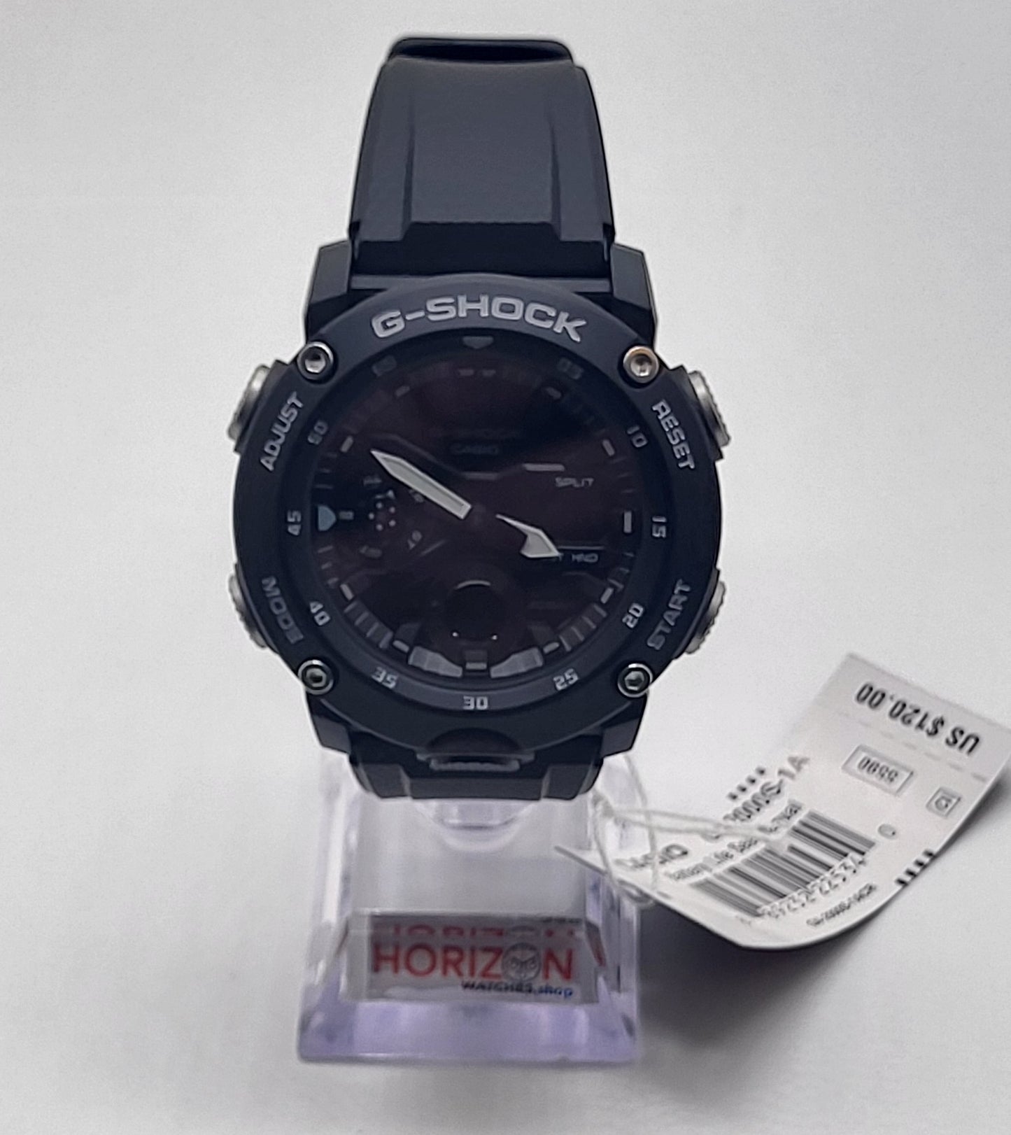 Casio G-Shock 48mm Black Carbon Case Black Resin Strap GA2000S-1A