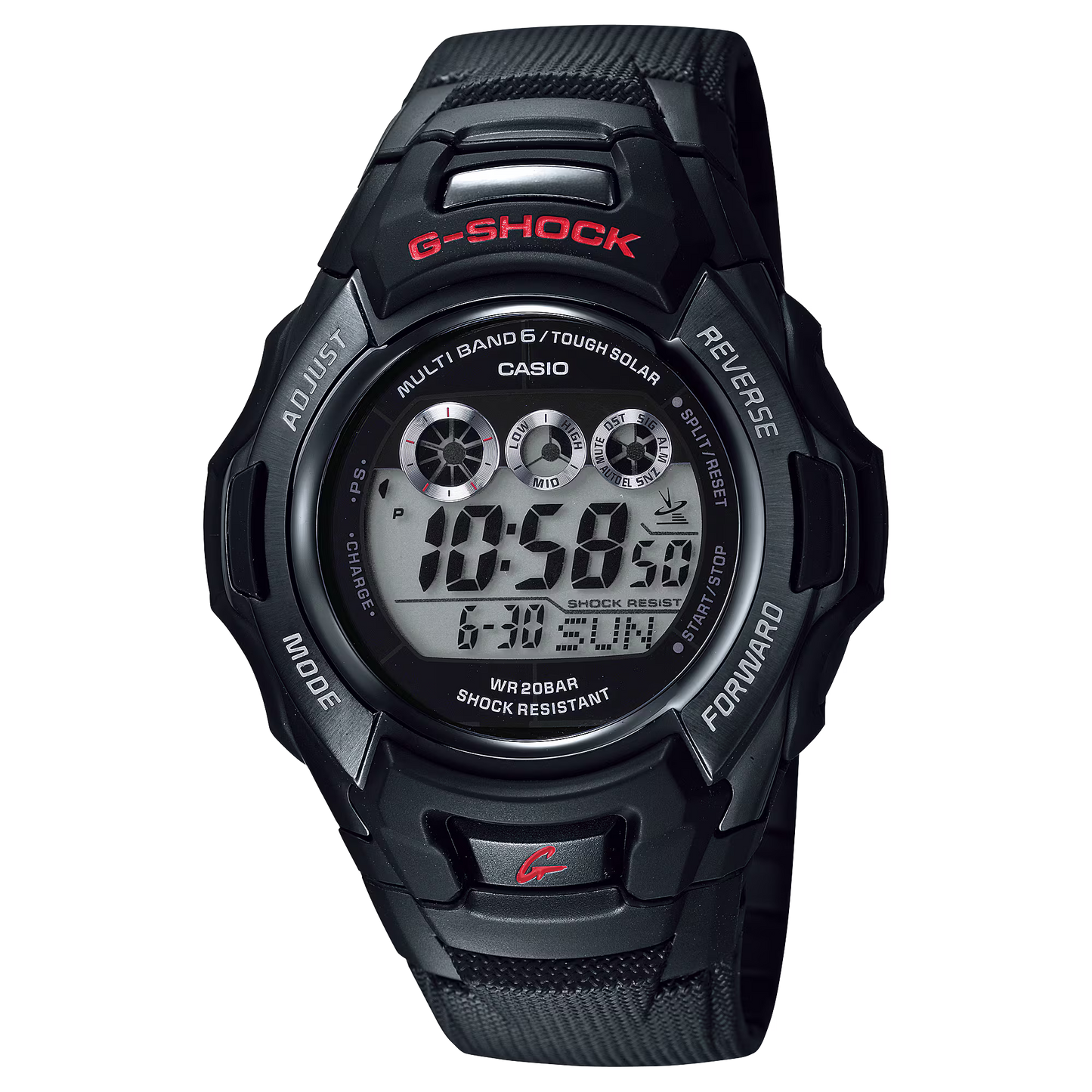 Casio Tough Solar Digital Men's Quartz Watch - GW-M530A-1CR