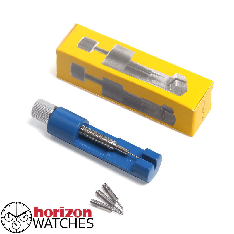 Watch Bracelet - Link Pin Remover, Aluminum Repair Tool - 3 Spare Pins Included