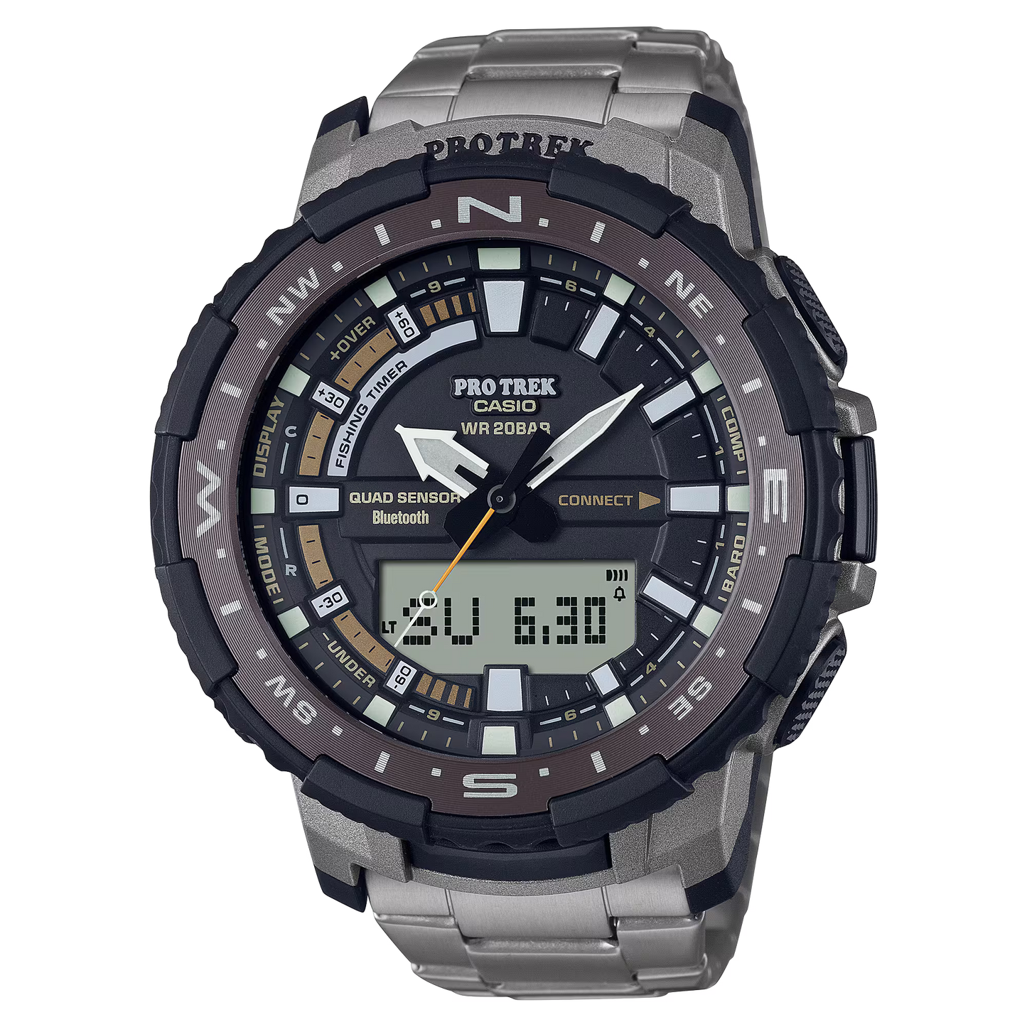 Casio Multifield Titanium Digital Sport Men's Quartz Watch PRTB70T-7