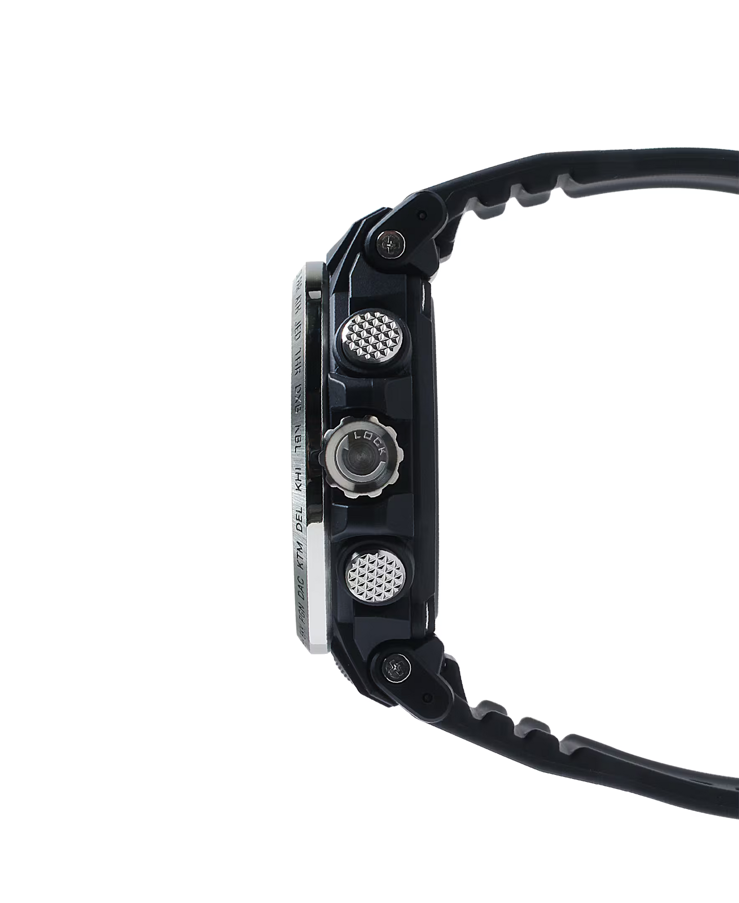 Casio - PROTREK, 51.5mm Black Stainless Black Silicone Band Digital PRW61-1ACR