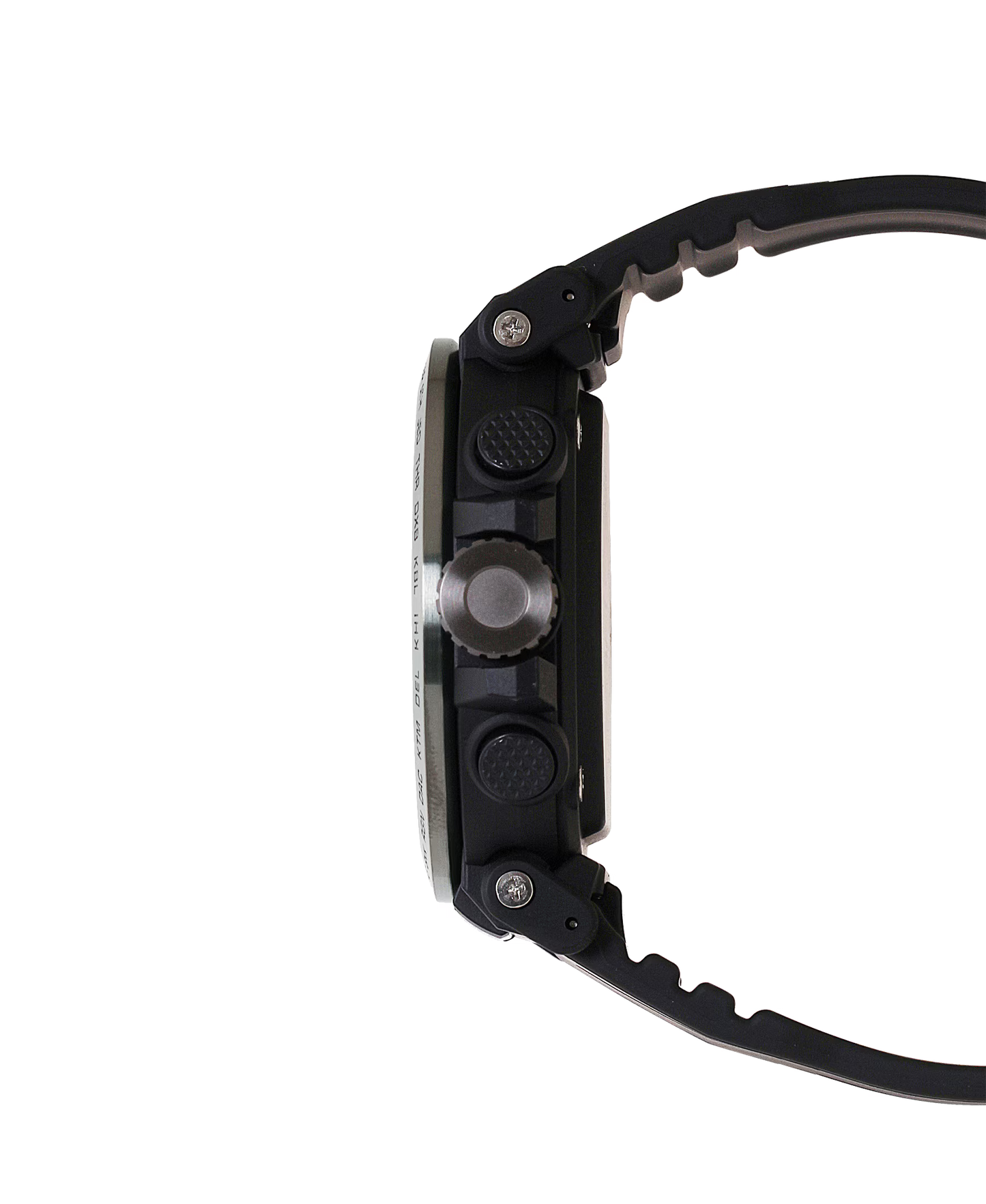 Casio - PROTREK, 51.5mm Black Stainless Black Silicone Band Digital PRW6611Y-1