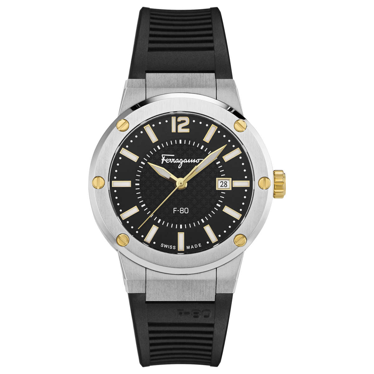 Ferragamo - F-80, Black Dial Men's Quartz Watch SFHY00120