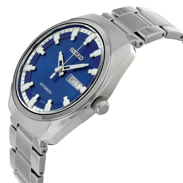 Seiko Recraft Stainless Steel Blue Dial Men s Automatic Watch SNKN41