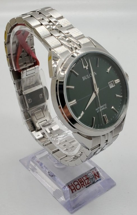 Bulova - Sutton, Green Dial Stainless Men's Quartz Watch 96B424