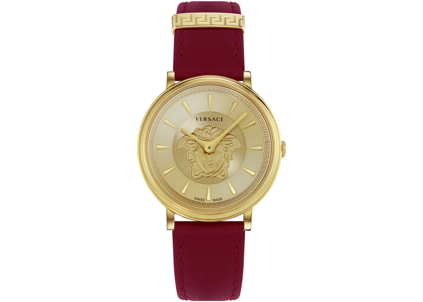 Versace - V-Circle Medusa 38mm Steel Gold Dial Ladies Quartz Watch VE8103821