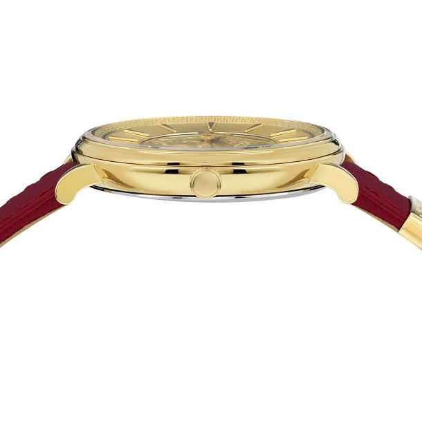 Versace - V-Circle Medusa 38mm Steel Gold Dial Ladies Quartz Watch VE8103821