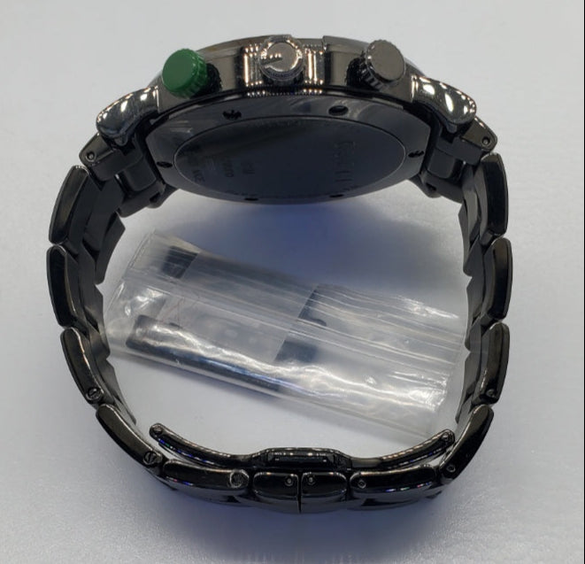 Gucci G-Chrono Black Stainless Steel Men's Quartz Watch YA101331(USED)